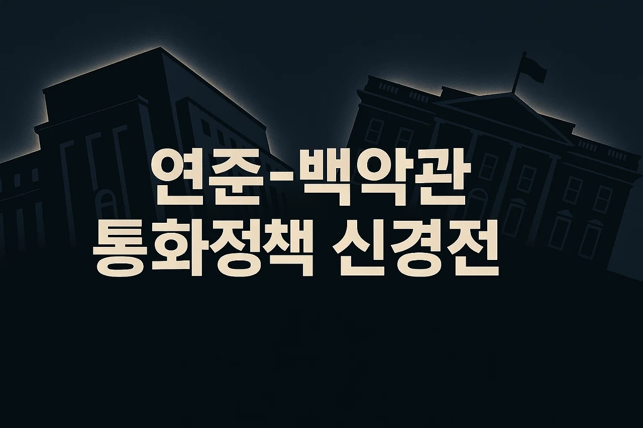 AI이미지. 연준 백악관 통화정책 신경전을 상징적으로 묘사한 가상 이미지