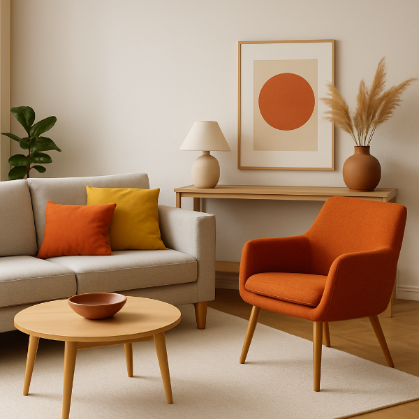 집안 분위기를 바꾸는 포인트 컬러 활용과 인테리어 관련 사진