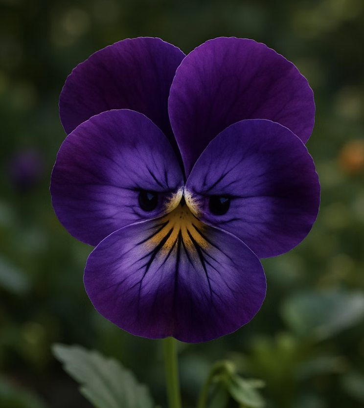 사색에 잠긴 작은 얼굴