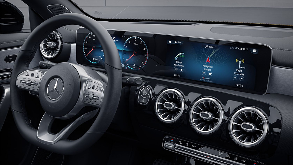 2023년식 벤츠 CLA 250 실내 운전석 핸들