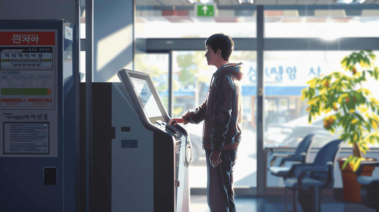 행정기관-기계-앞에-서-있는-남자