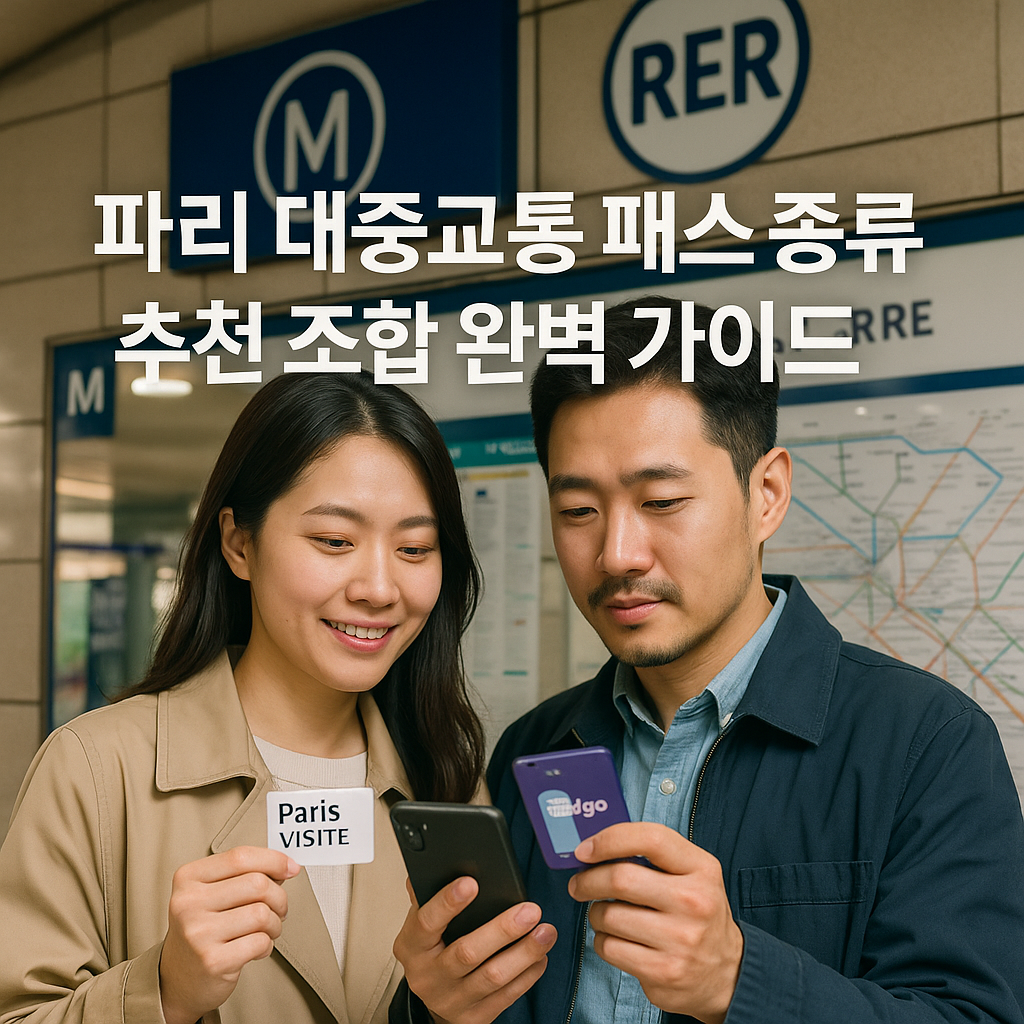 파리 대중교통 패스 종류와 추천 조합 완벽 가이드