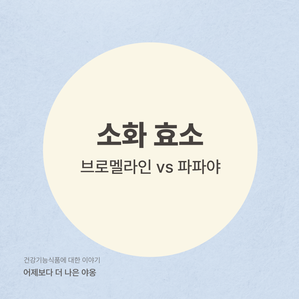 소화 건강을 위한 원료 비교: 브로멜라인 vs 파파인