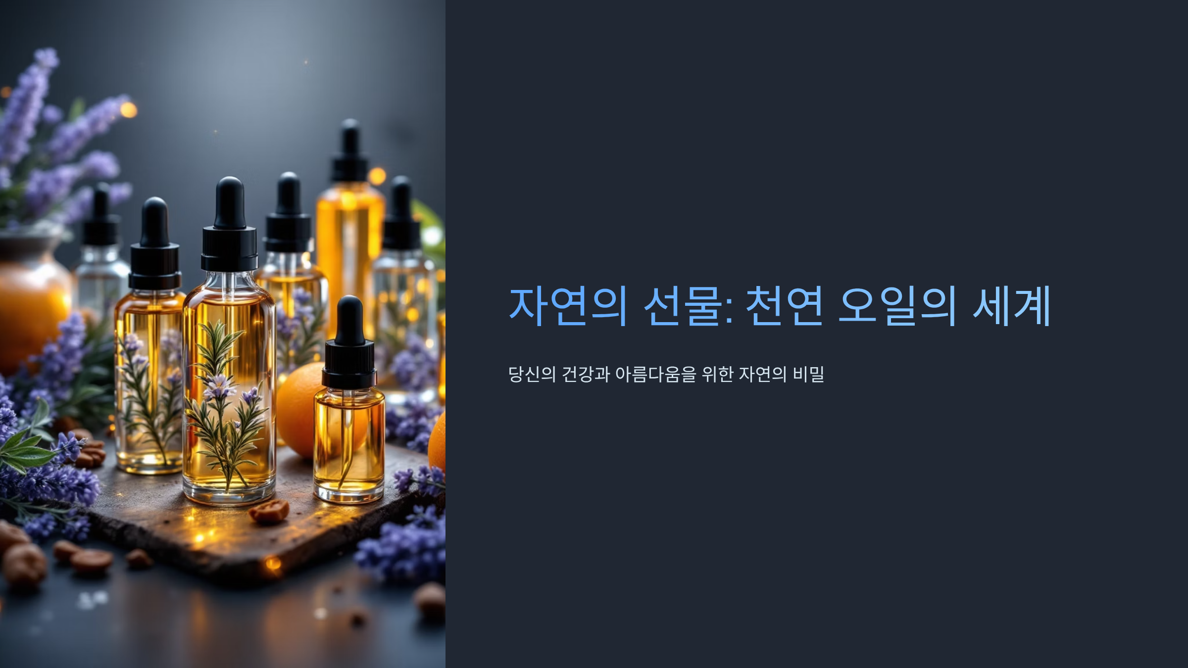 내 몸 살리는 천연 오일 활용법