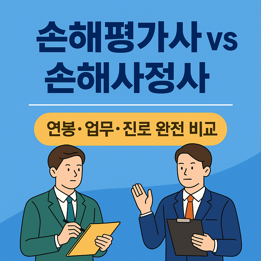 손해평가사와 손해사정사의 차이점은? 헷갈리는 두 자격증 완벽 정리!