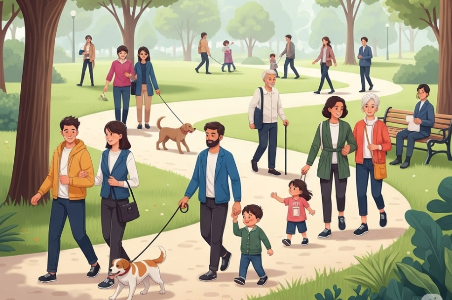 산책 관련 사진