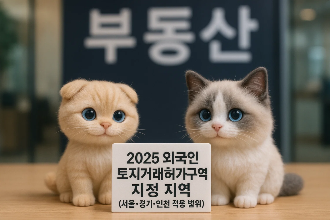 2025 외국인 토지거래허가구역 지정 지역 – 서울·경기·인천 적용 범위