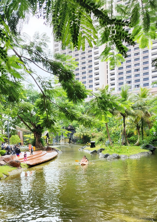 카약을 탈수있는 인공 계곡