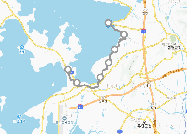 무안군 명소 가볼만한곳 걷기좋은 둘레길 서해랑길 31, 32, 33, 34코스