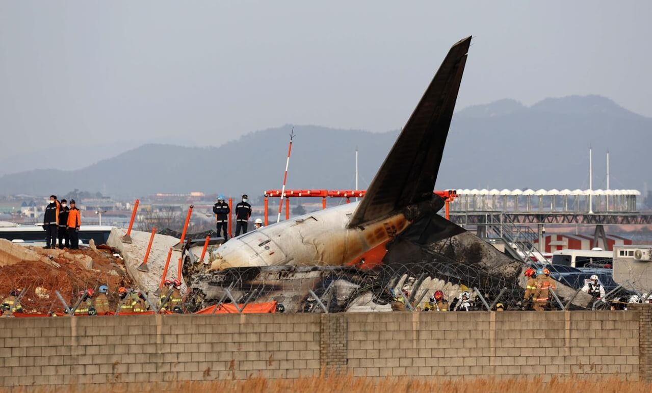 무안국제공항-여객기추락참사-사고현장