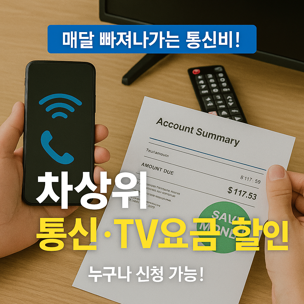 [3편] 차상위계층 통신요금&middot;TV 수신료 감면 신청법