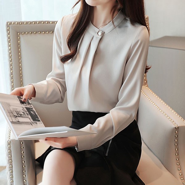 베나프 셀리 모던 라운드 블라우스 - no 1 bg1bl007