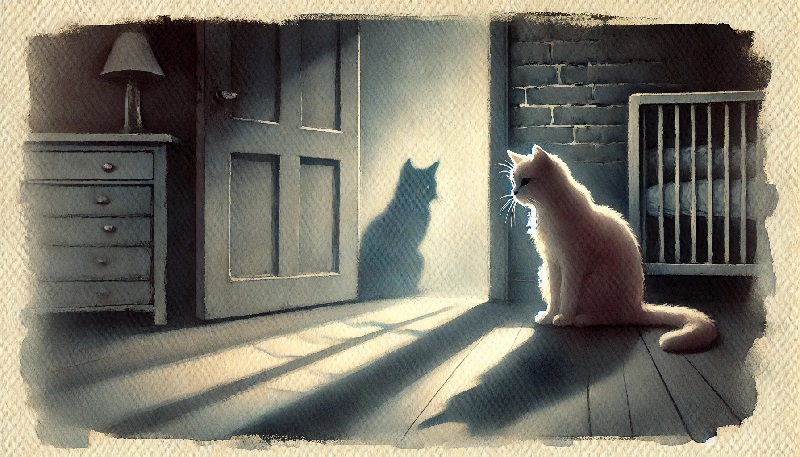 고양이가 벽이나 허공을 바라볼 때: 유령을 보는 걸까?