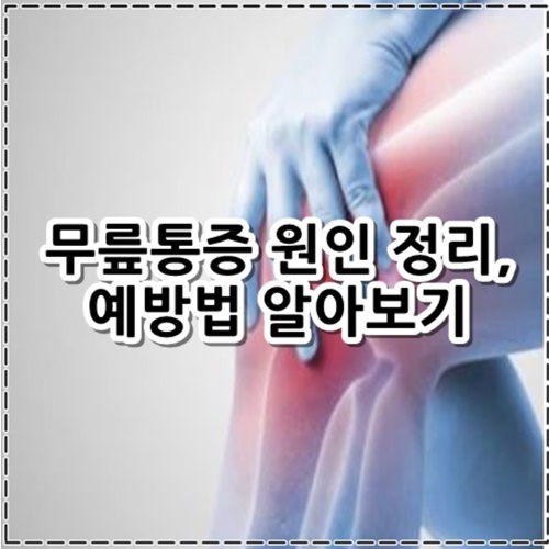 무릎 안쪽 통증 원인, 예방법