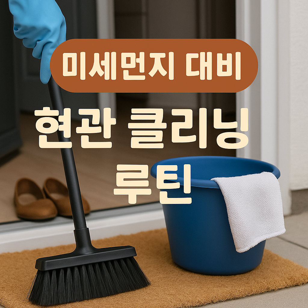미세먼지 대비 현관 클리닝 루틴