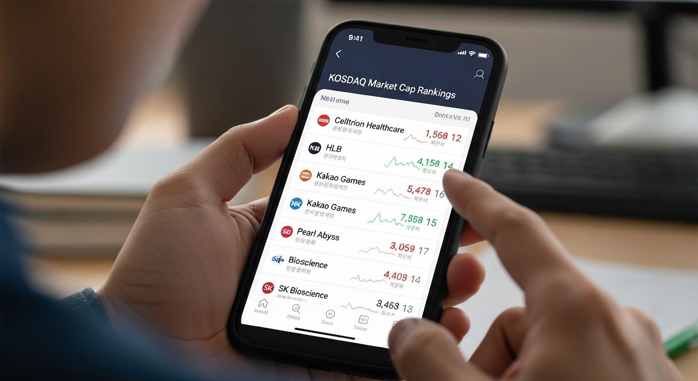 코스닥 시가총액 순위 보는법