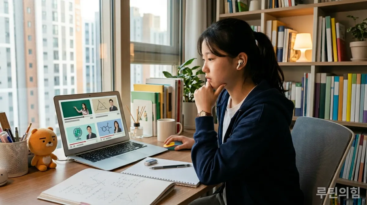다양한 인강 강사를 비교하며 선택하는 한국인 학생