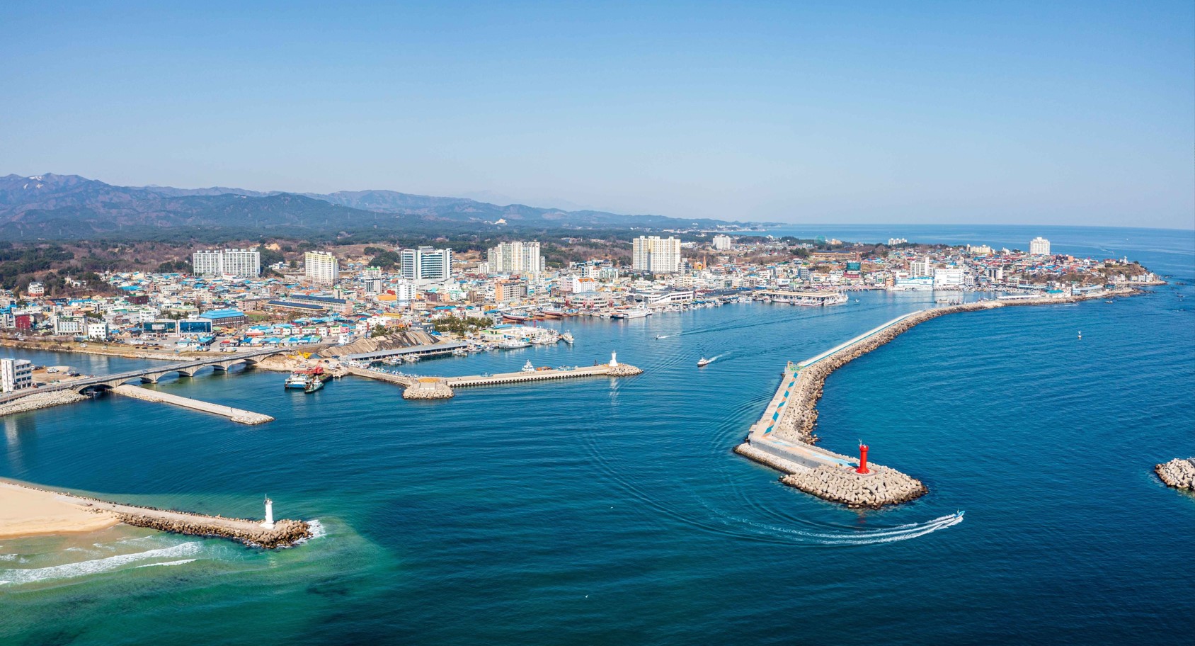 주문진항-전경