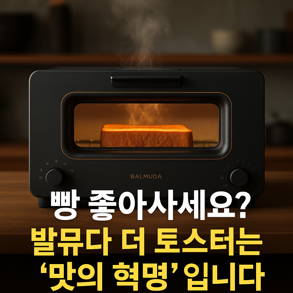 🍞 빵 좋아하세요? 발뮤다 더 토스터는 ‘맛의 혁명’입니다.