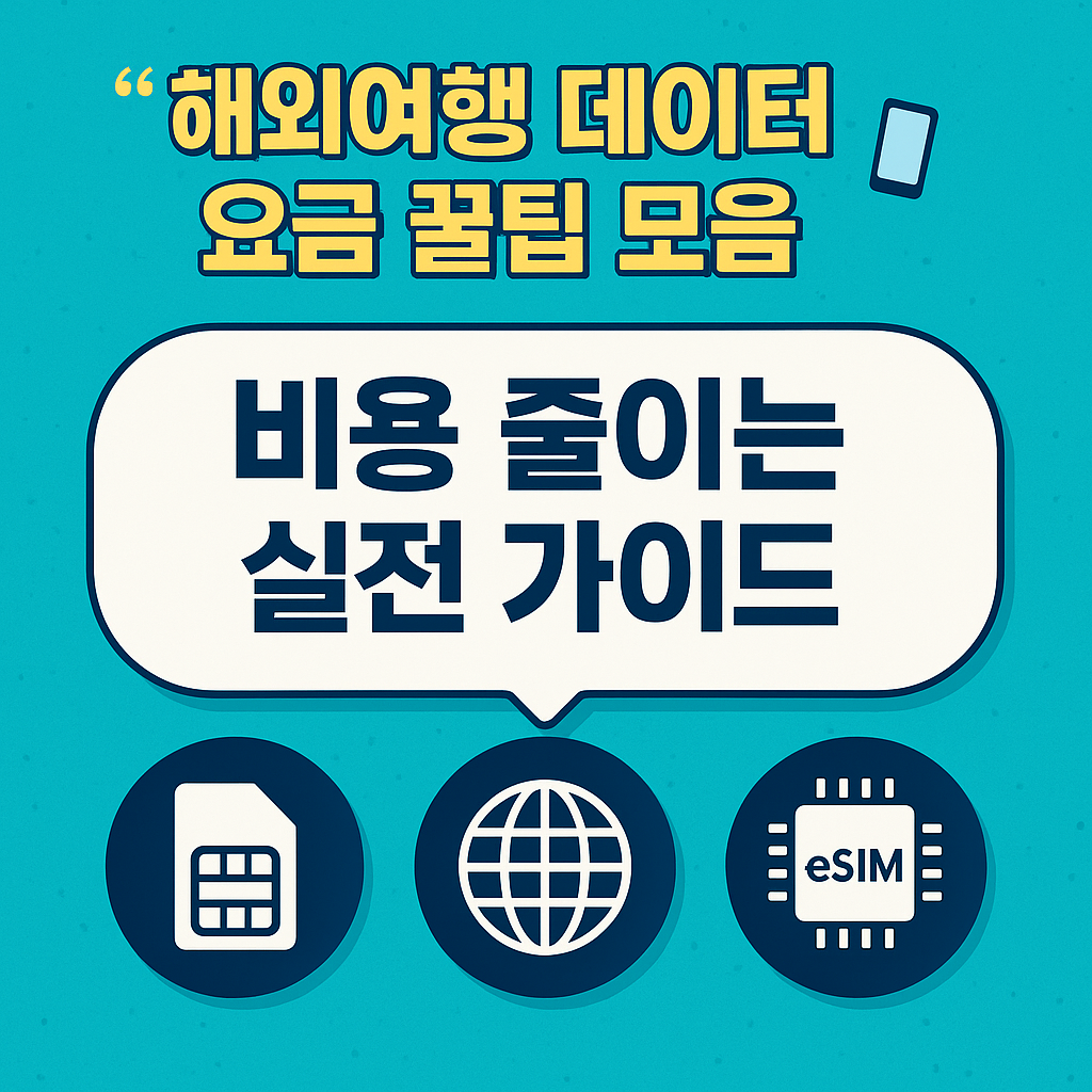 유럽·미국·일본 여행 시 로밍 요금보다 더 저렴한 eSIM과 유심의 최신 요금제 정보 총정리.