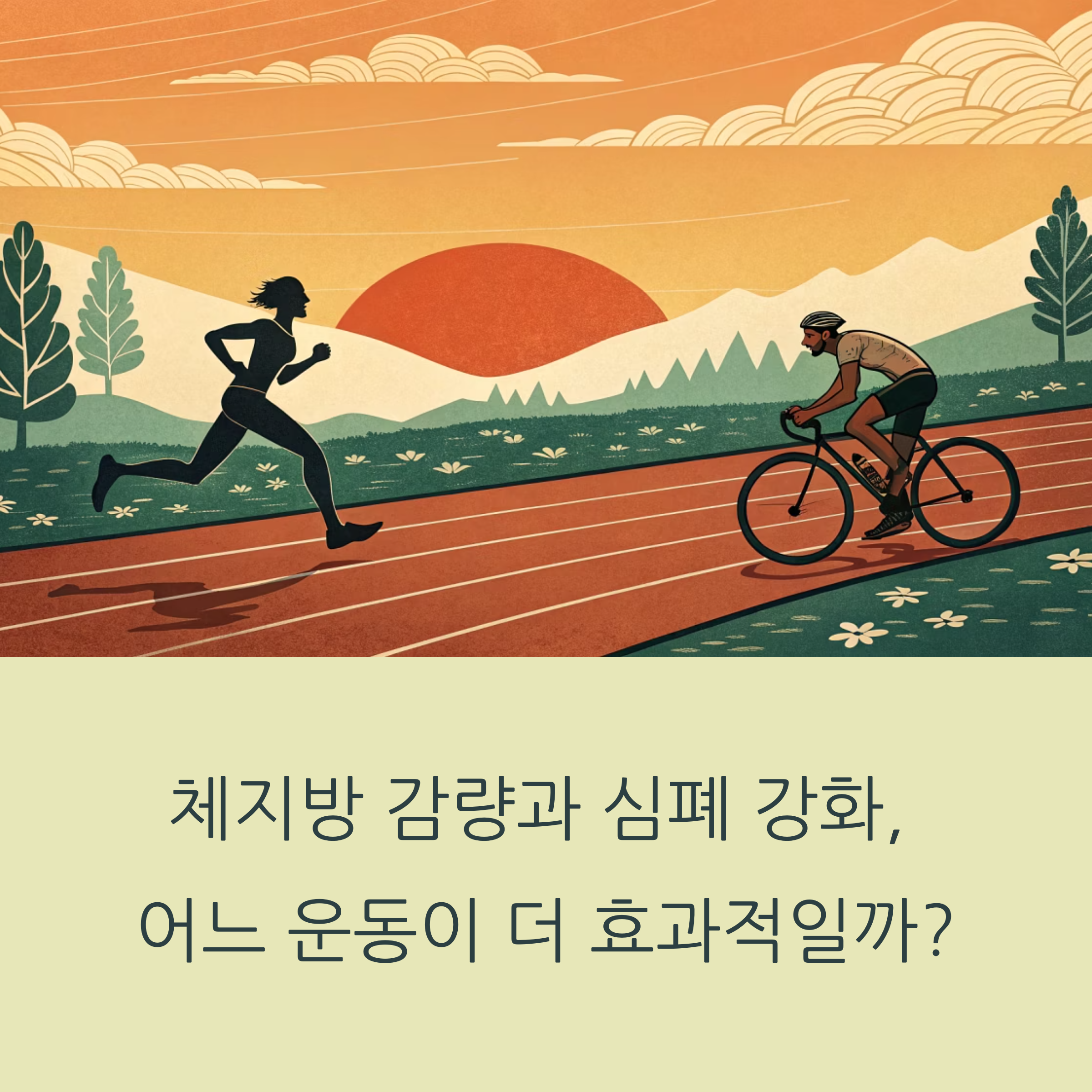 달리기와 자전거, 최고의 유산소 운동은 무엇일까?