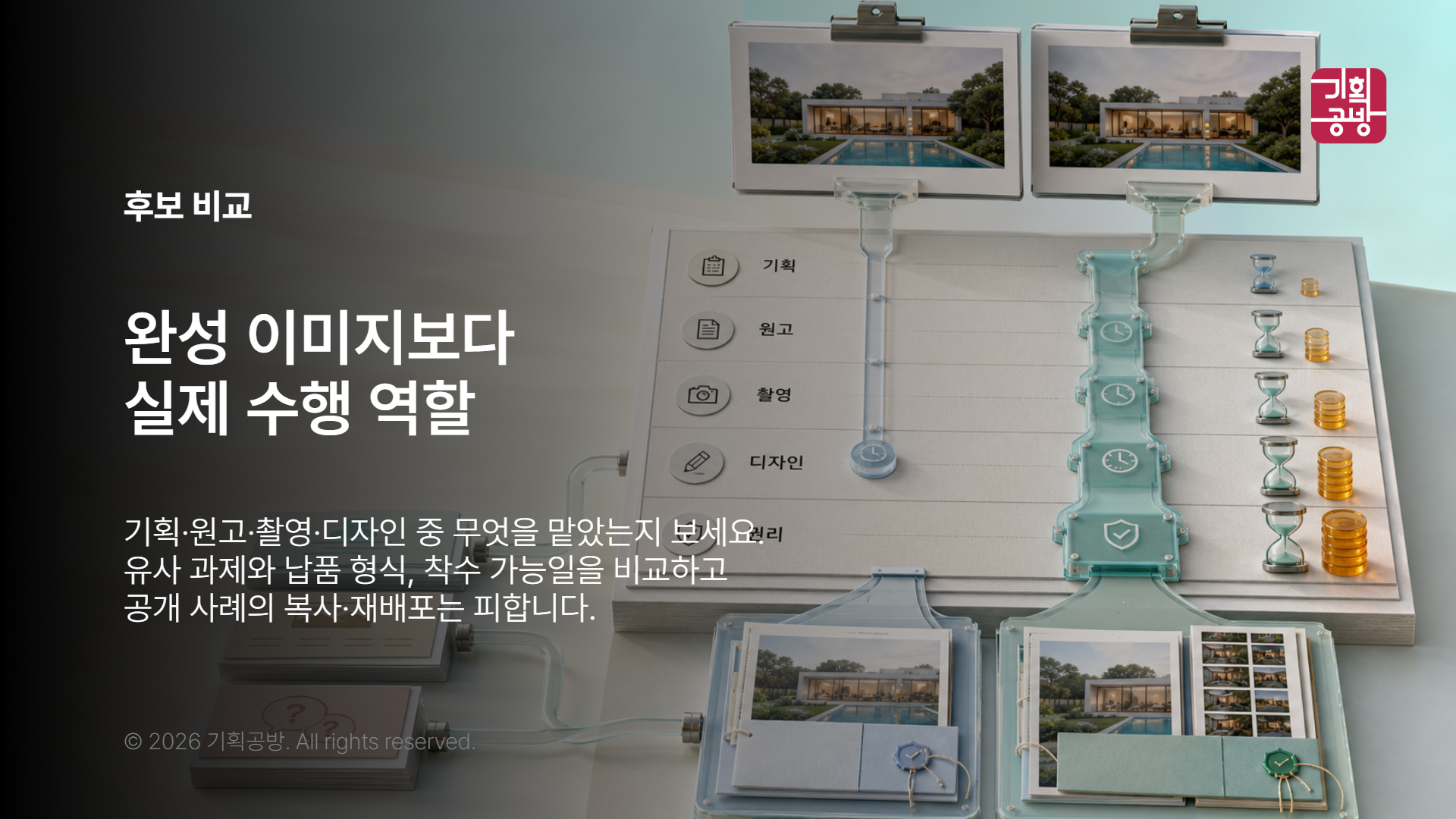 프로필과 포트폴리오 역할을 대조한 점검표