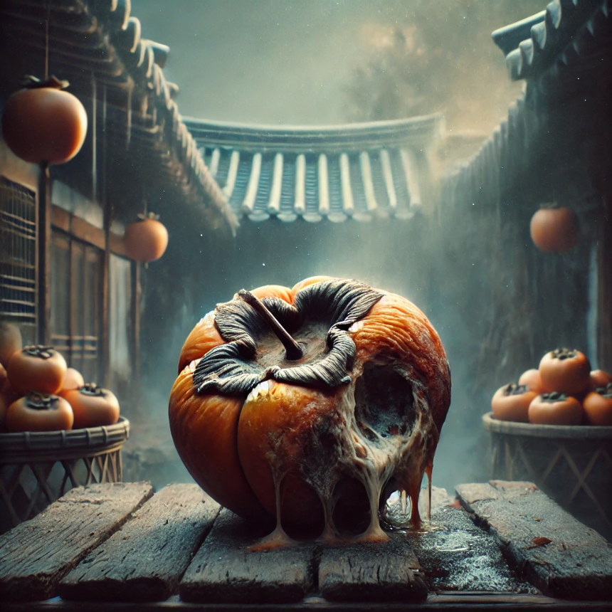 홍시가 썩어있는 꿈