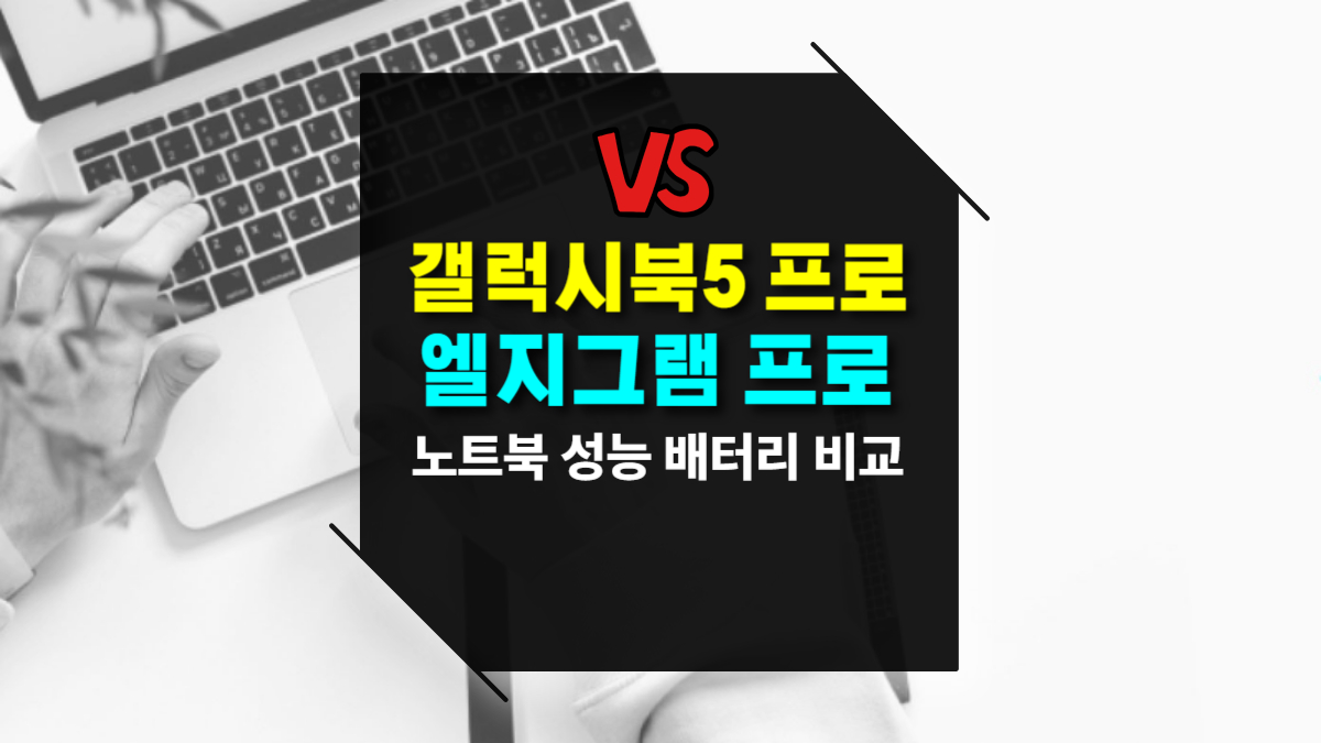 삼성 갤럭시북5 프로 vs 엘지 그램 프로 노트북 성능 배터리 가격 차이 비교