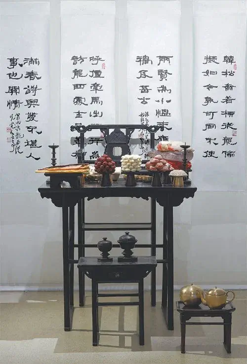 명재 윤증 종가 제사상