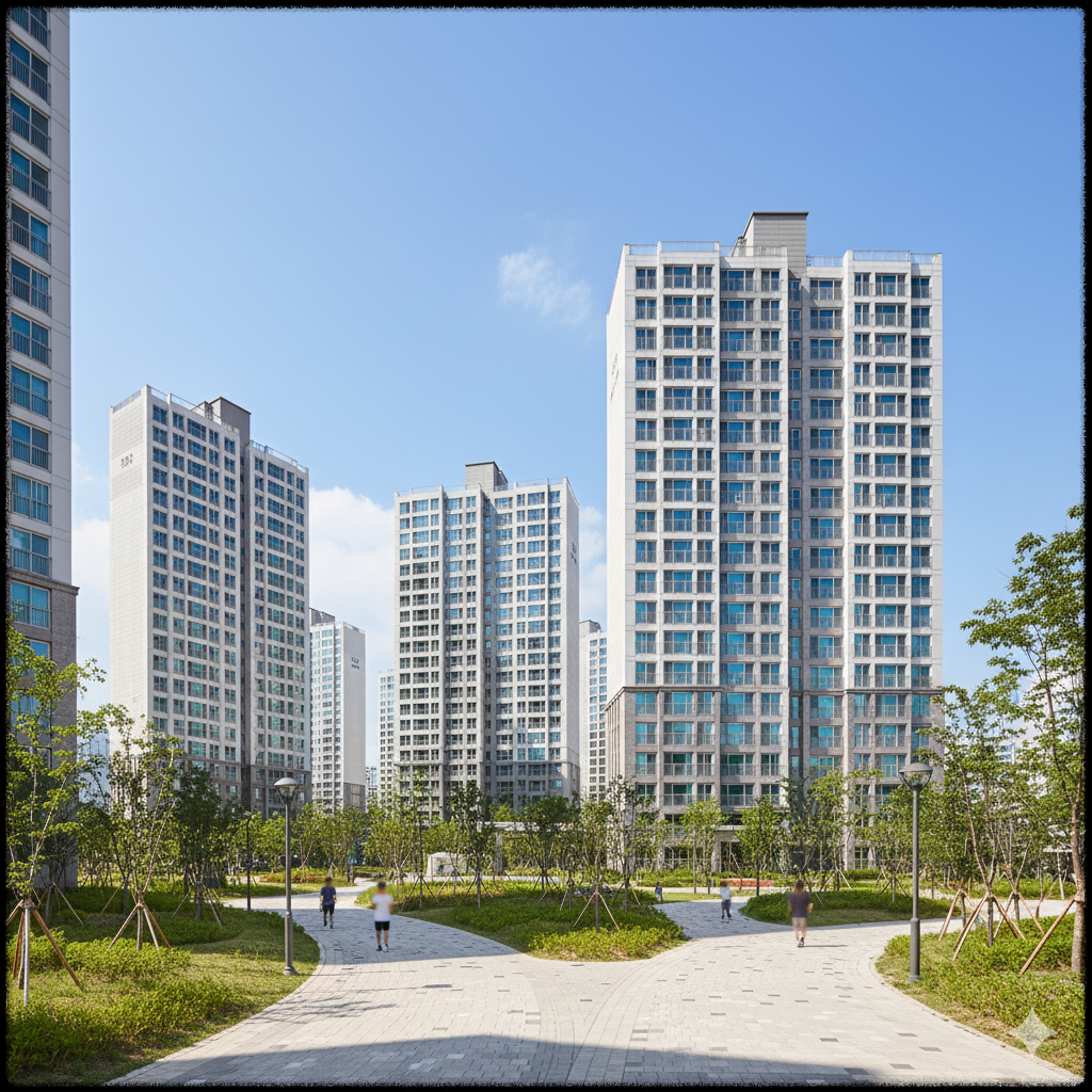 공공 임대 아파트의 모습