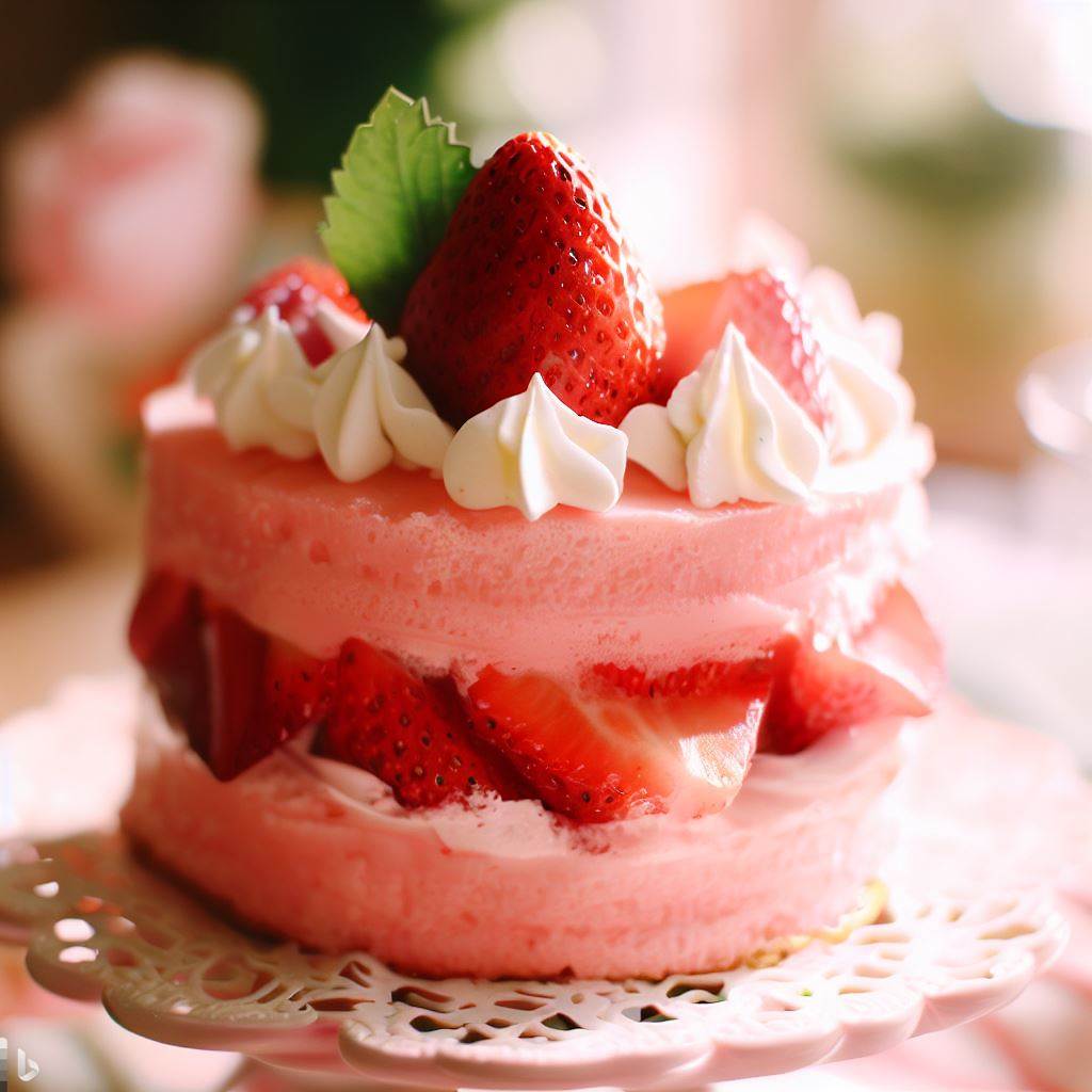 딸기 케이크 이미지