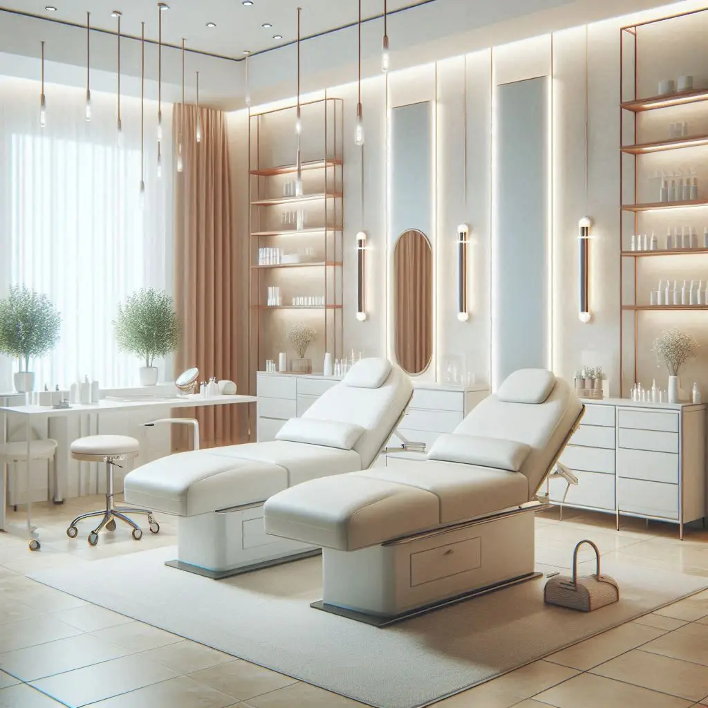 피부,체형관리 샵 배경