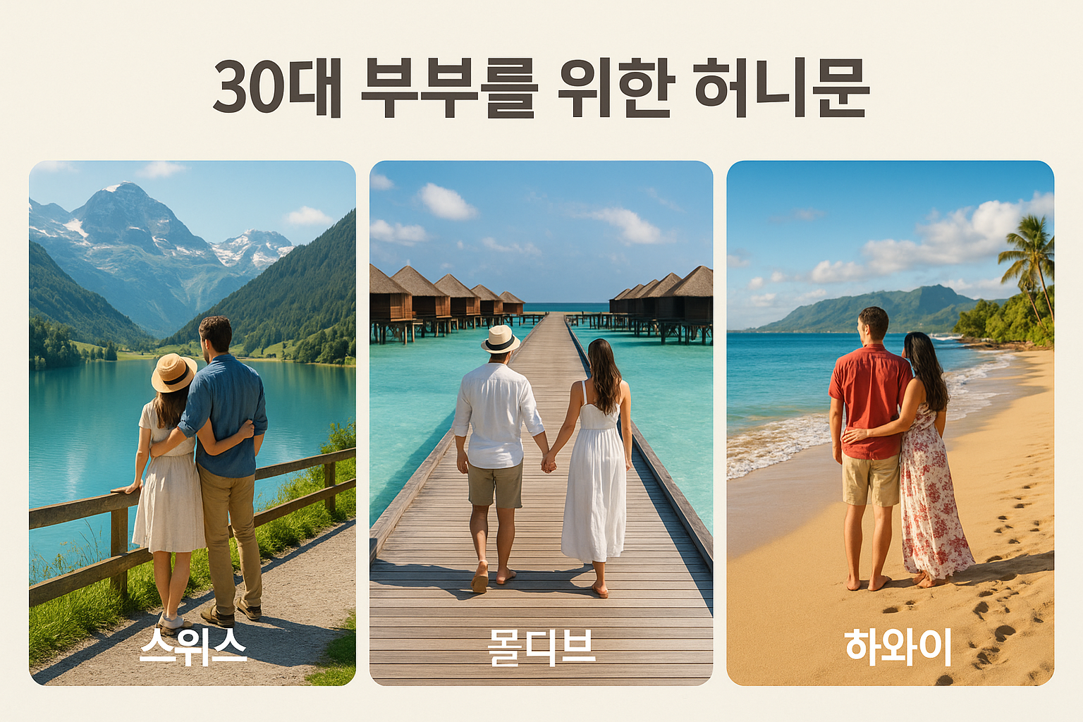 30대부부 허니문 사진