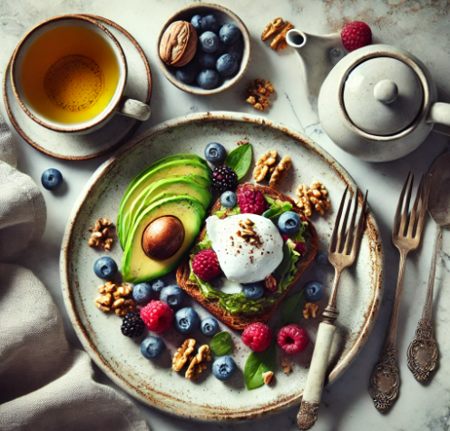 저속노화 식단 (블루베리, 아보카도)