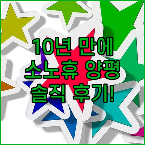 소노휴 양평, 10년 만의 방문! 변