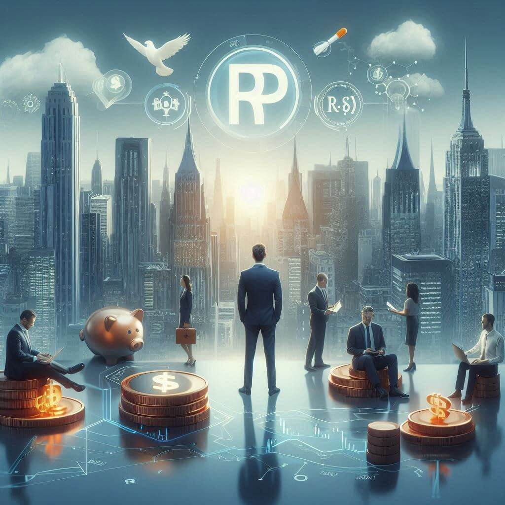 RP 계좌 RP 이자를 분석하고 있는 투자전문가 이미지