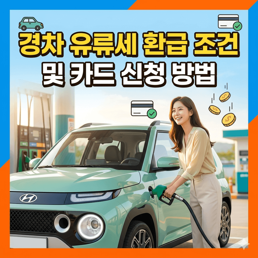 경차 유류세 환급 조건 및 카드 신청 방법