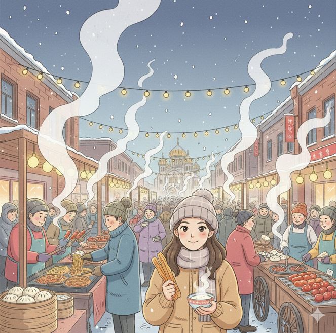 홍주안 아침시장, 새벽 4시반의 미식 천국