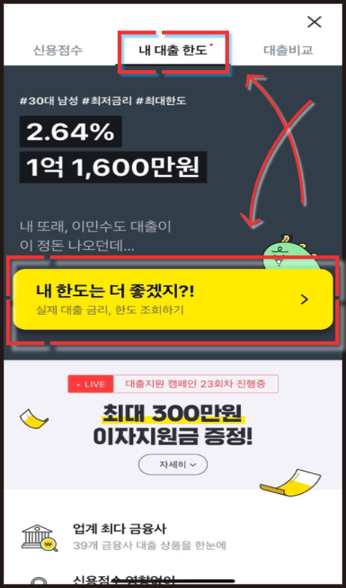 카카오페이-대출한도-조회설명4