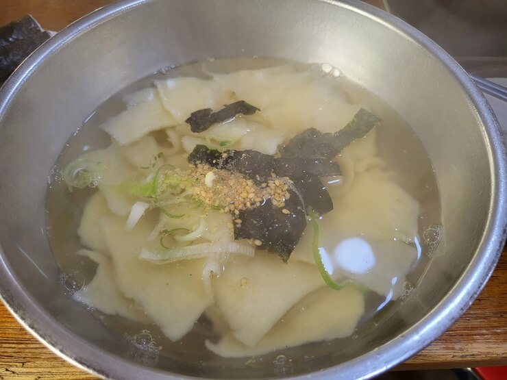 감칠맛이 좋은 남포수제비