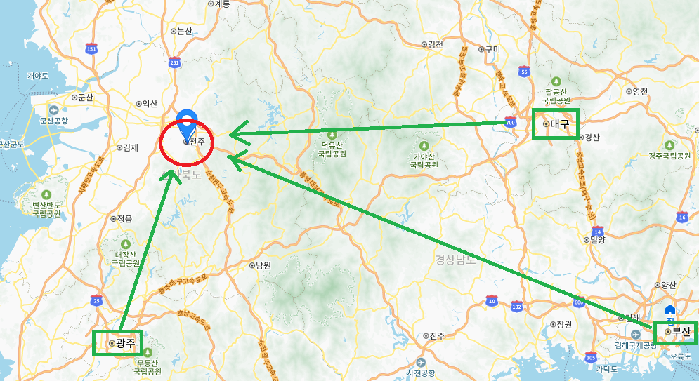 전주한옥마을 주차장4