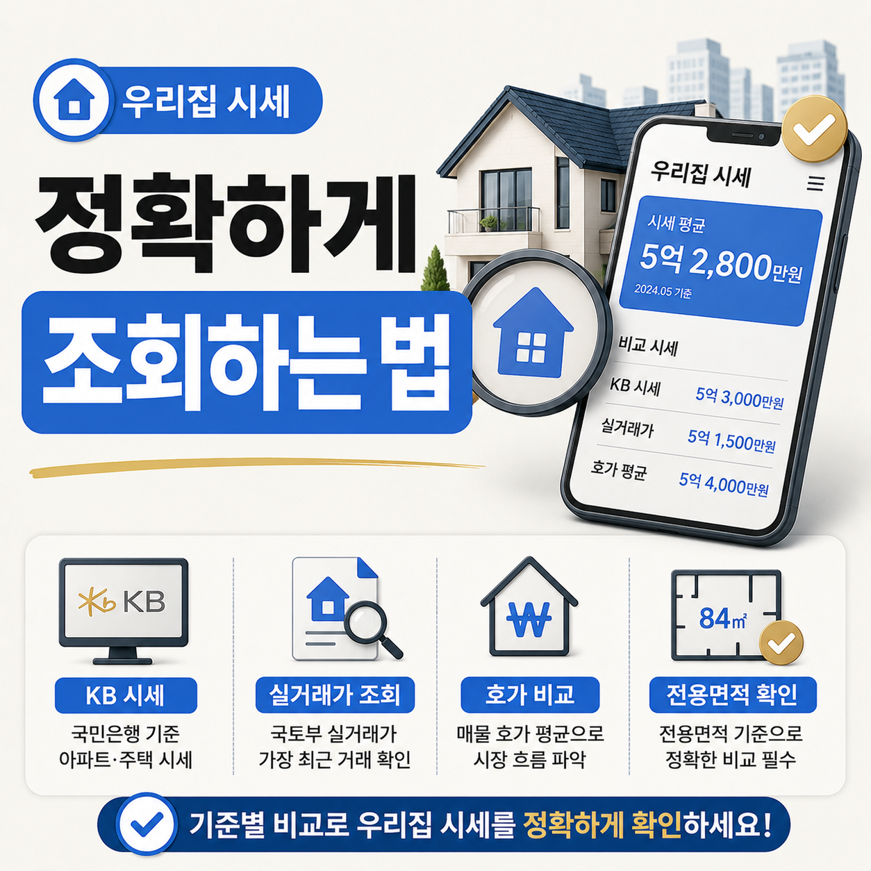 우리집 시세 조회 방법 안내 이미지