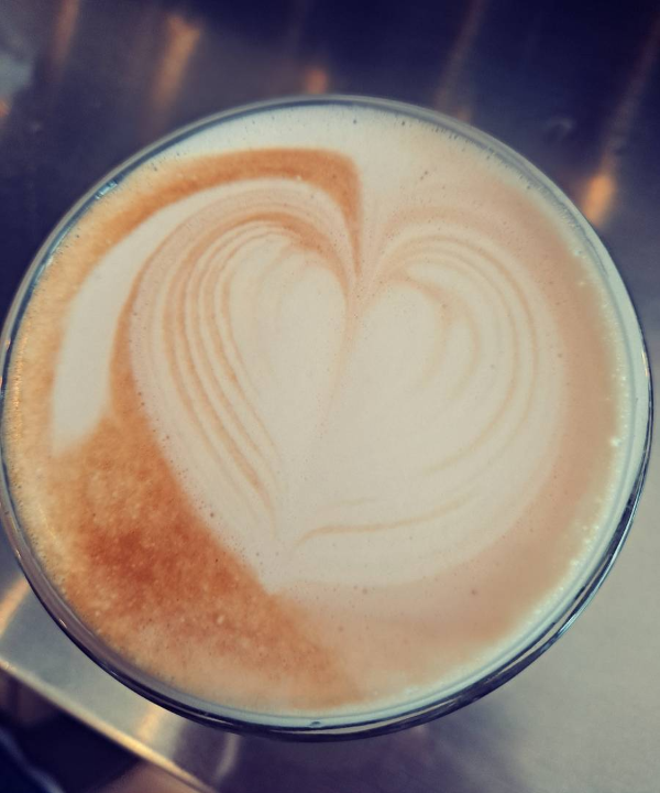 라떼아트 큰 하트