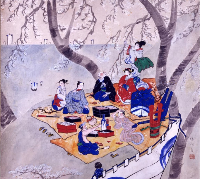 에도시대의 벚꽃놀이