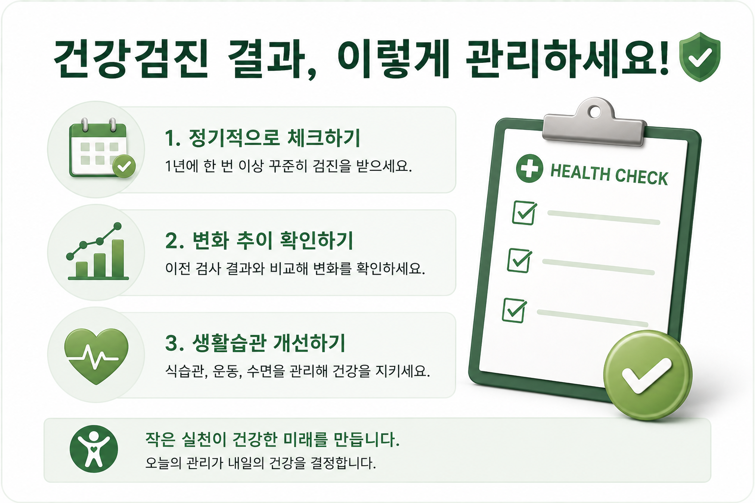 건강검진 수치 관리와 식습관 운동 생활습관 개선 방법