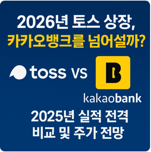 "2026년 토스 상장, 카카오뱅크를 넘어설까?" ❘ 2025년 실적 전격 비교 및 주가 전망