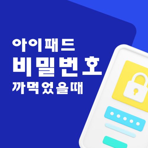 아이패드 비밀번호 까먹었을 때 초기화 Apple ID Activation Lock