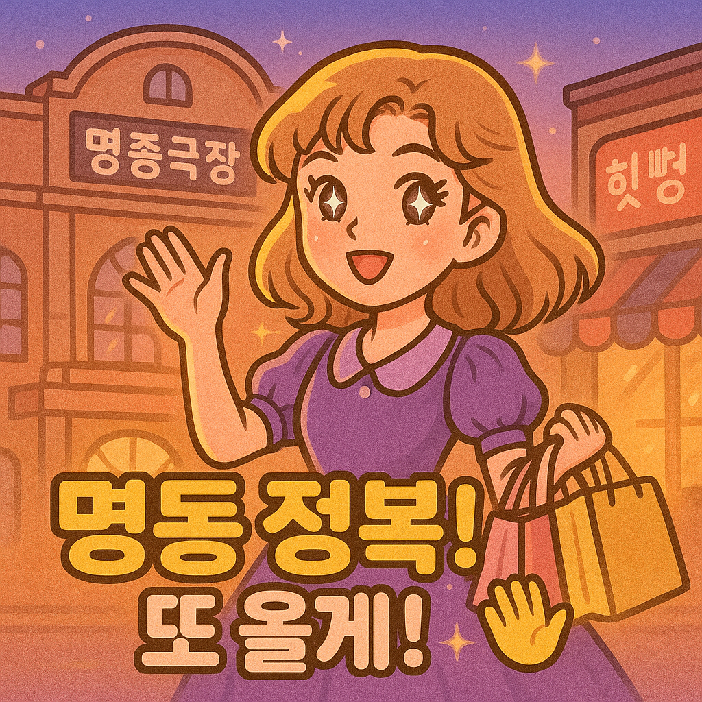 명동 정복! 또 올게! 👋