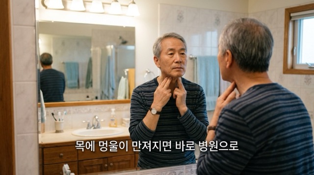 두암 증상 목 멍울 림프절 부종