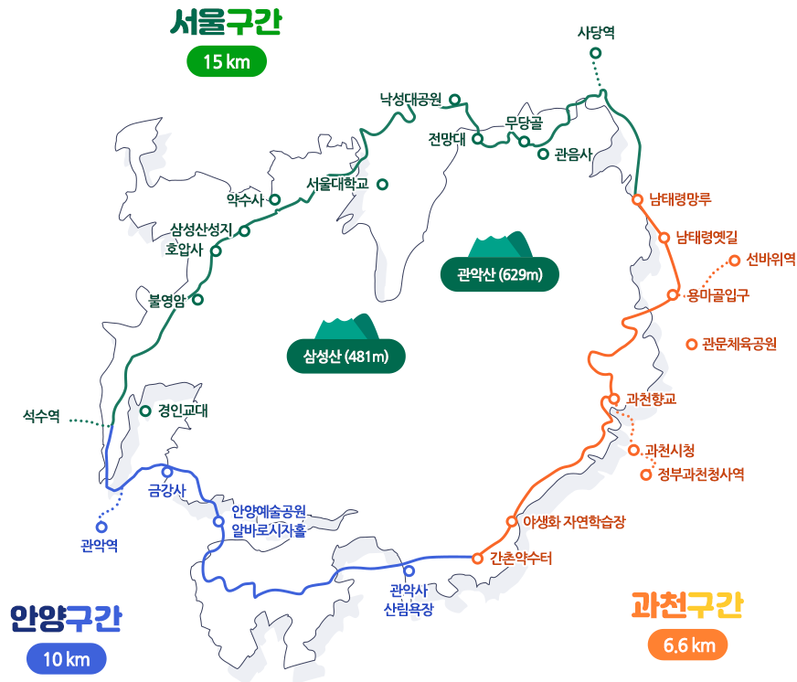 서울·안양 관악산 둘레길 힐링 산책 코스 추천